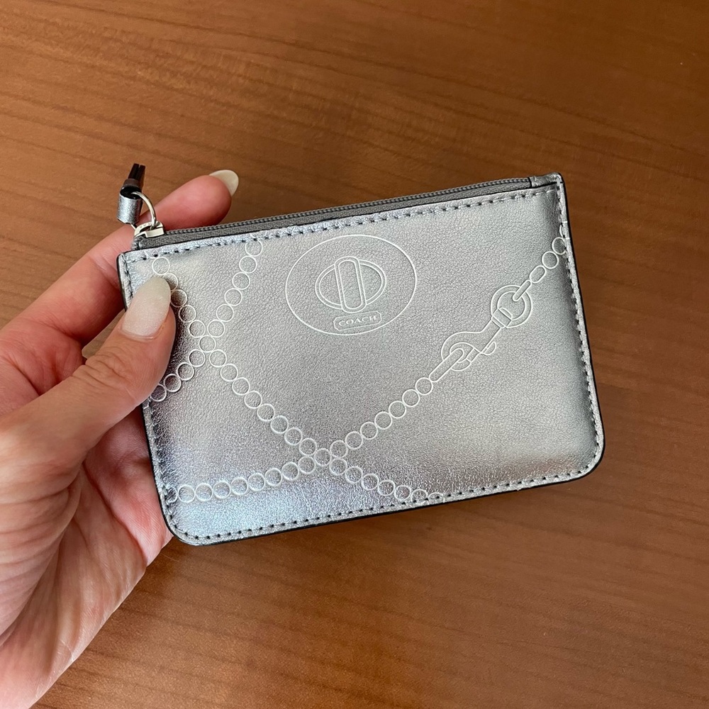Coach Silver Small Wallet/Cardholder